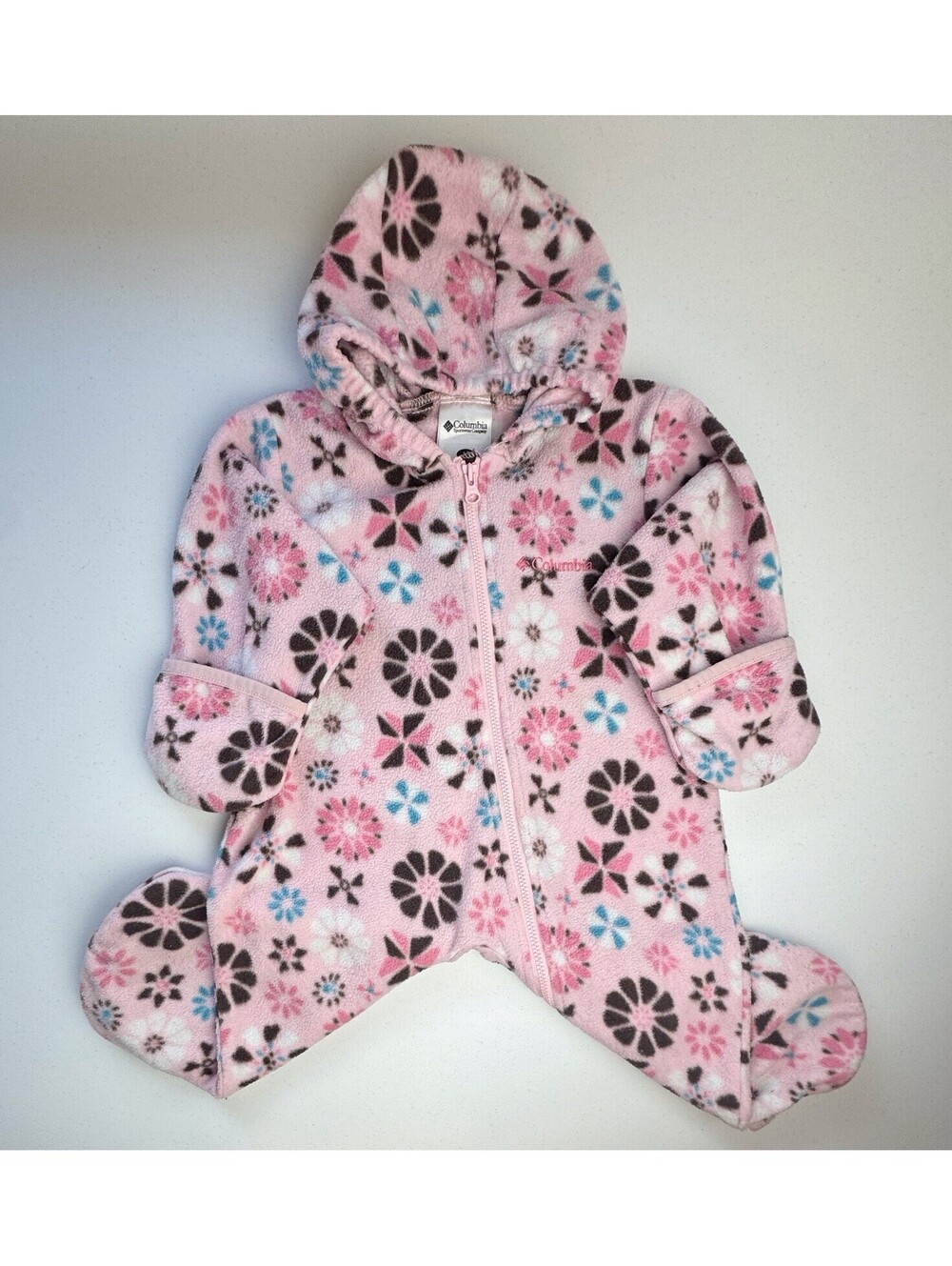 Columbia Floral Print Bunting Suit 12 Months